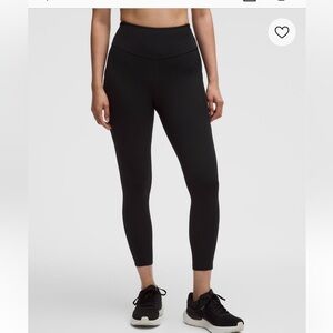 Lululemon Fast and Free 25” 5 pocket Black Leggings